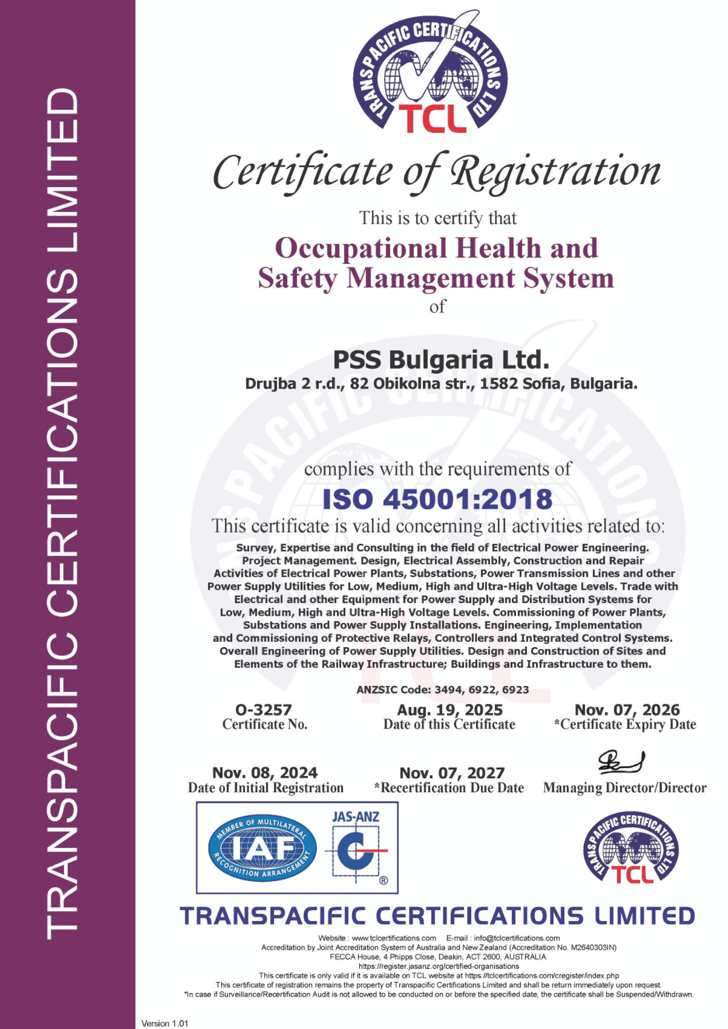 CERT-O-3257, PSS Bulgaria Ltd_page-0001-EN